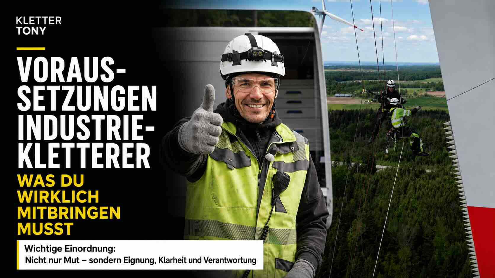 Voraussetzungen Industriekletterer: Was du mitbringen musst